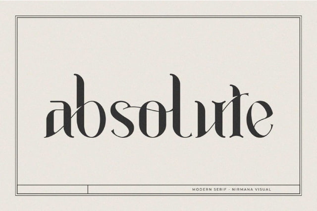 Absolute - Modern Serif font