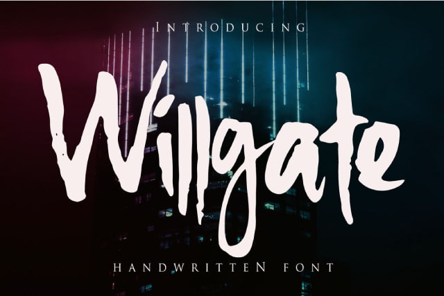 WIllgate font