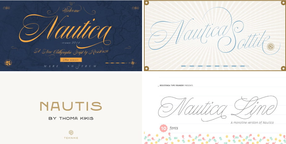 nautical fonts cover