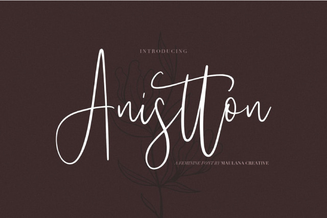 Anistton - Feminine Font