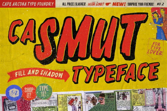 CA Smut typeface