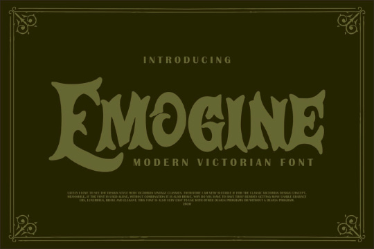 Emogine | Modern Victorian Font