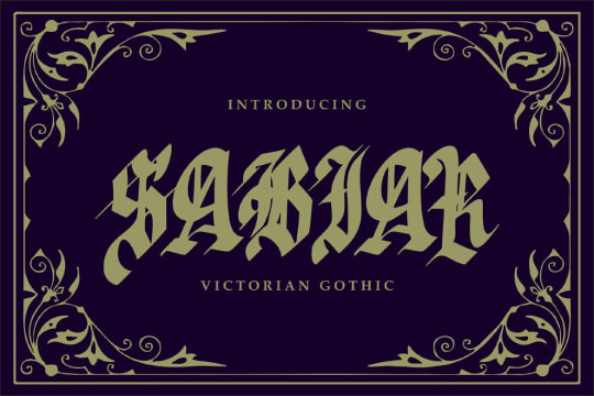 Sabhar Victorian gothic Font 