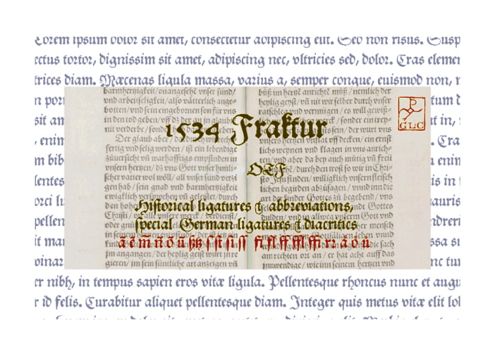 1534 Fraktur font