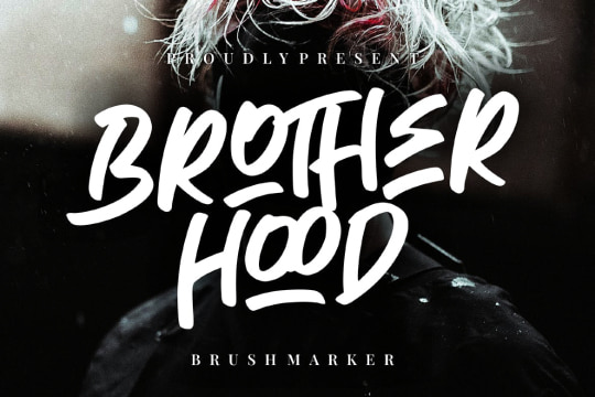 Brotherhood Brush Marker font