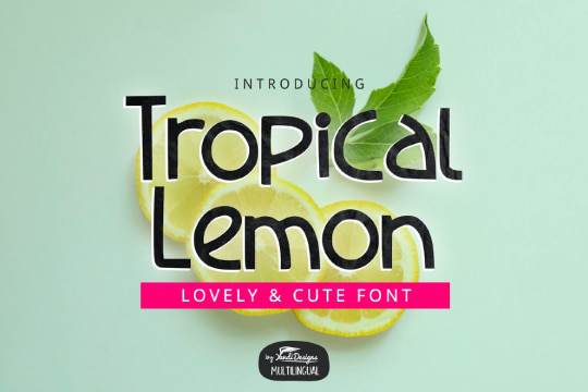 Tropical Lemon font
