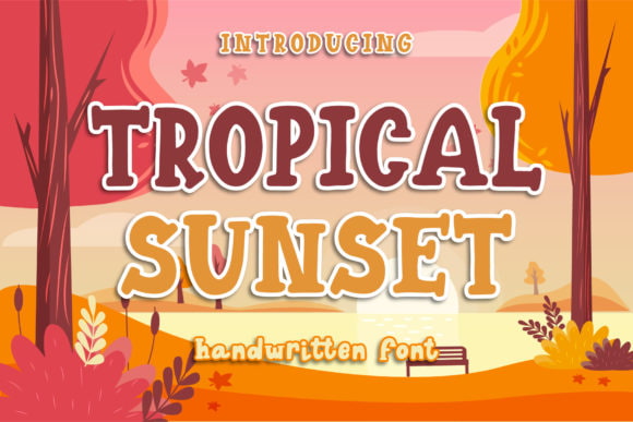 Tropical Sunset font