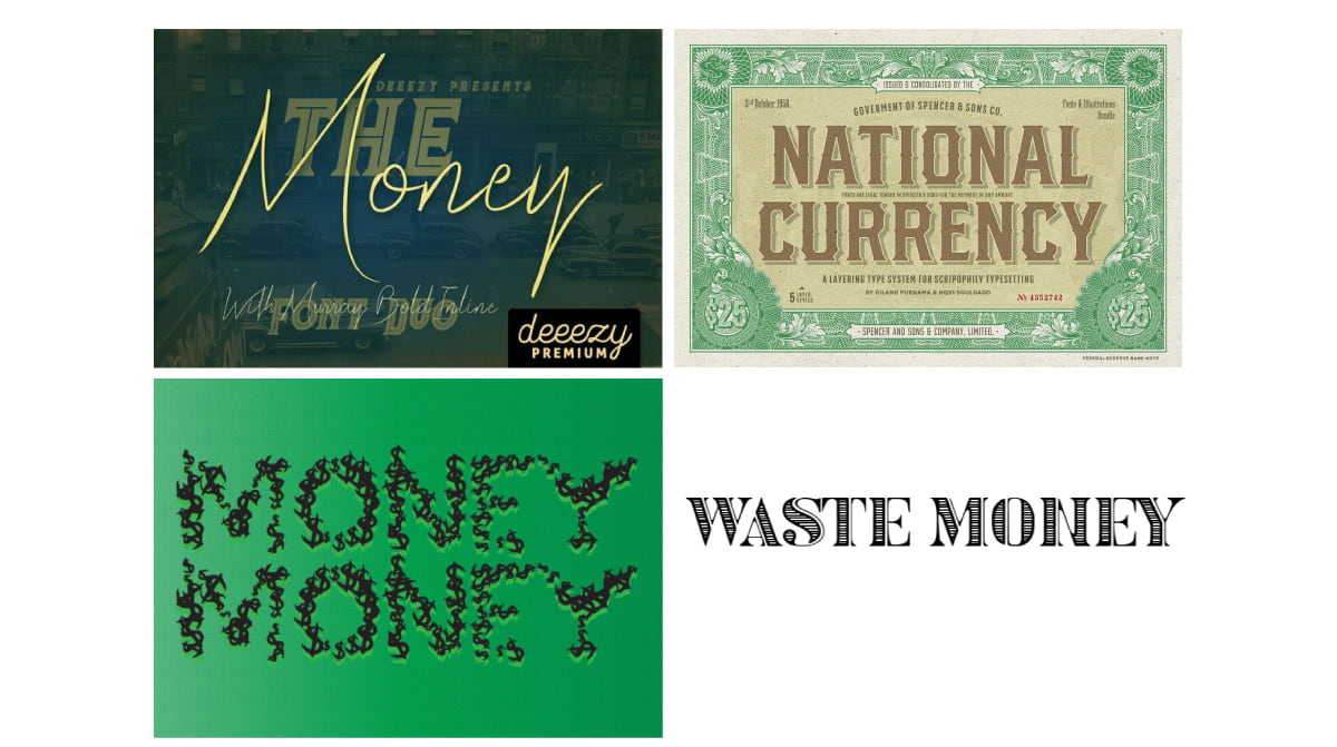 money fonts cover