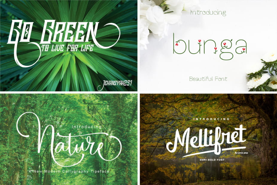 nature fonts cover