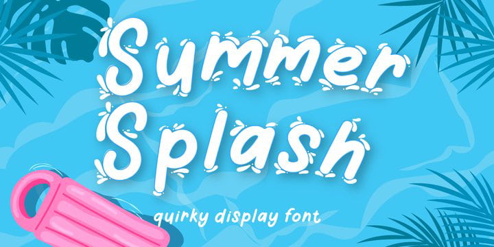 Summer Splash font