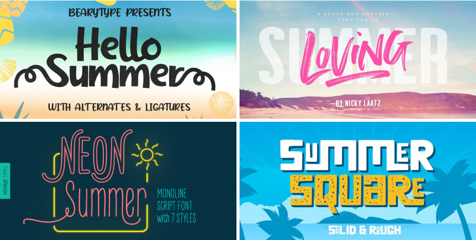 summer fonts cover