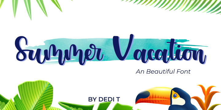 summer vacation font