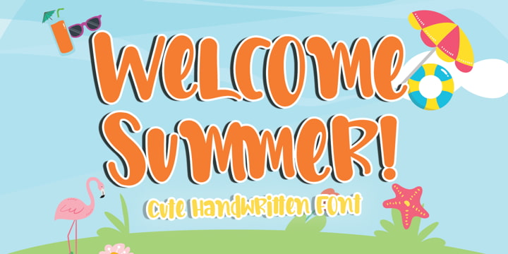 Welcome Summer font