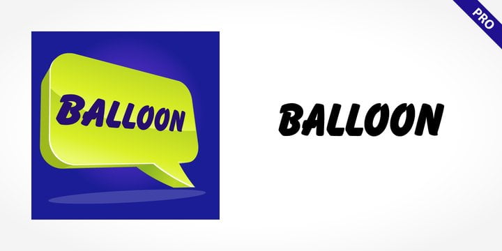 Balloon Pro font