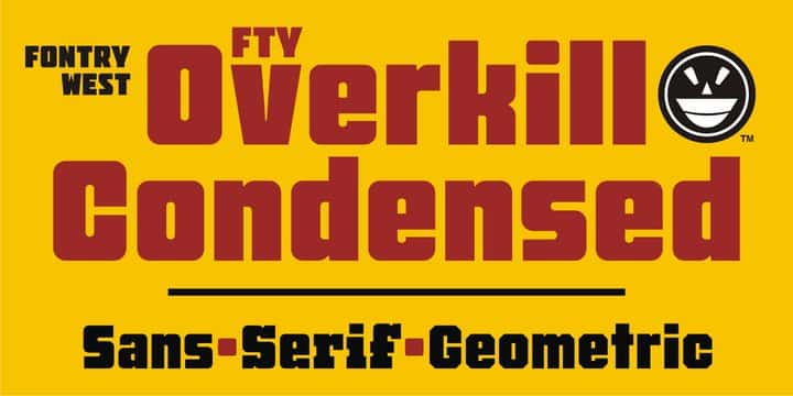 FTY Overkill Condensed font
