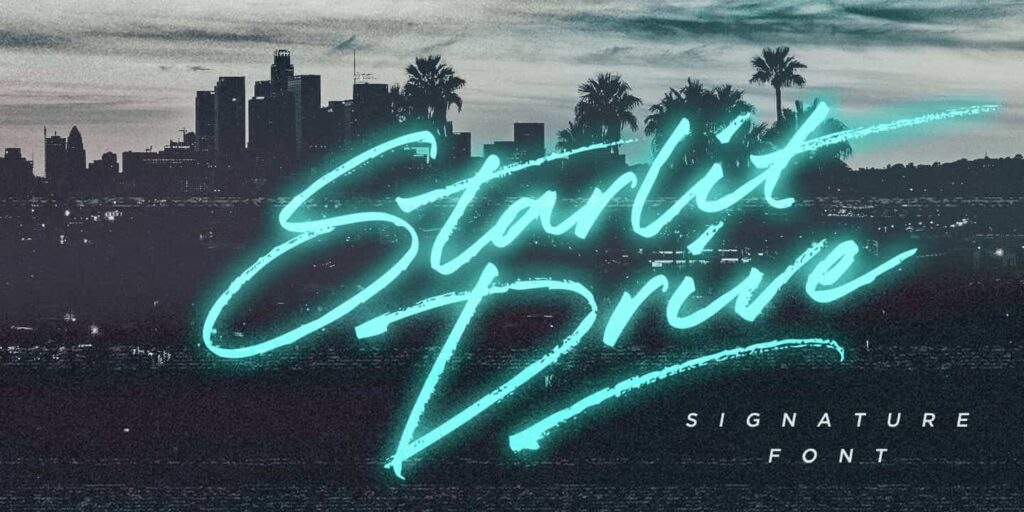 Starlit Drive font