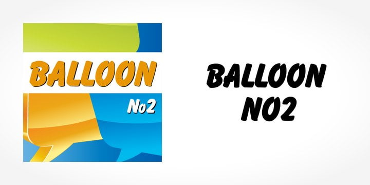 Balloon No2 font