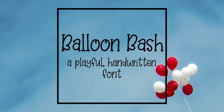 Balloon Bash font