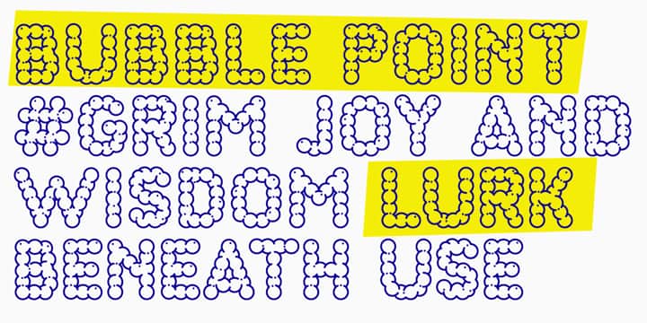 Bubble Point font