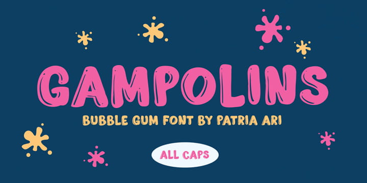 Gampolins font