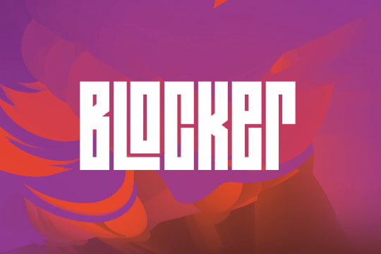 Blocker font