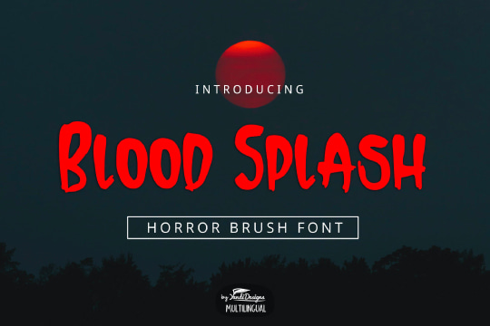 Blood Splash Font