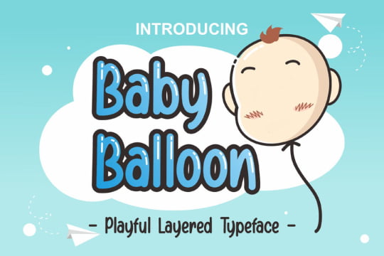 DS Baby Balloon typeface