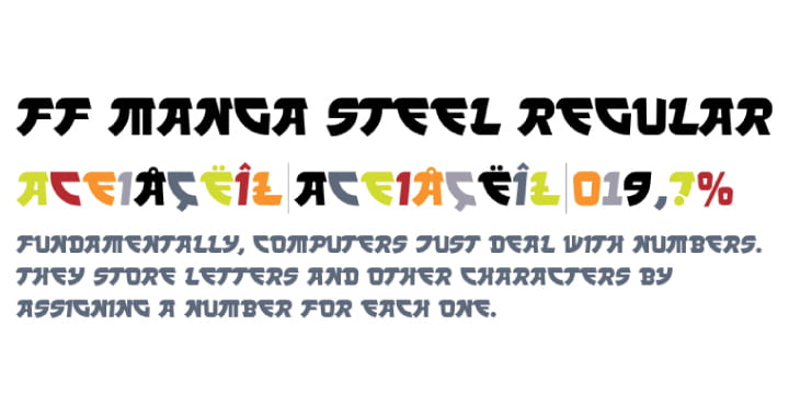 FF Manga Steel font