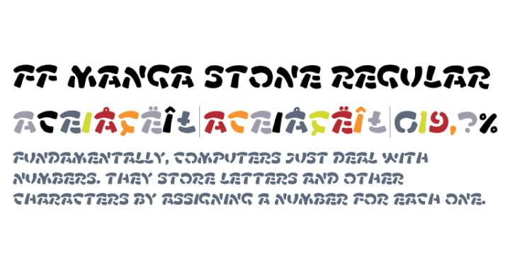 FF Manga Stone font