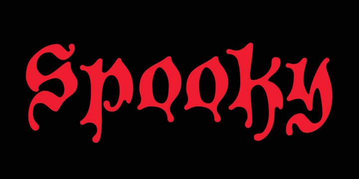 P22 Spooky font