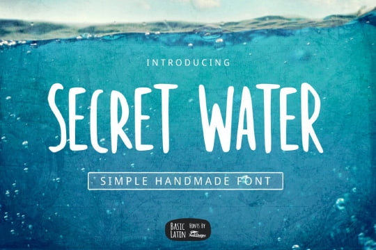 Secret Water font