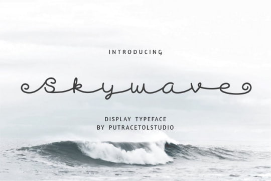 Skywave font