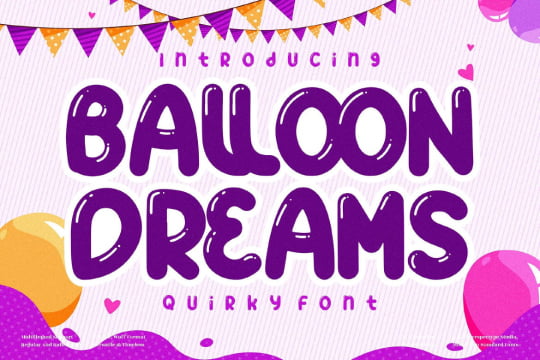 balloon dreams font