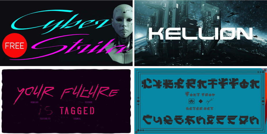 cyberpunk fonts cover