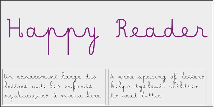 Happy Reader font