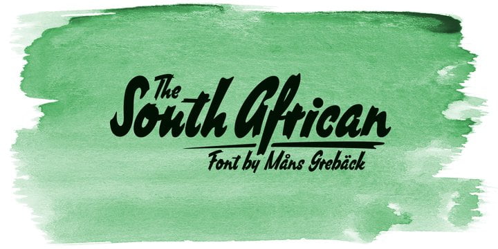 South African font