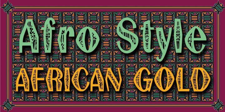 African Gold font