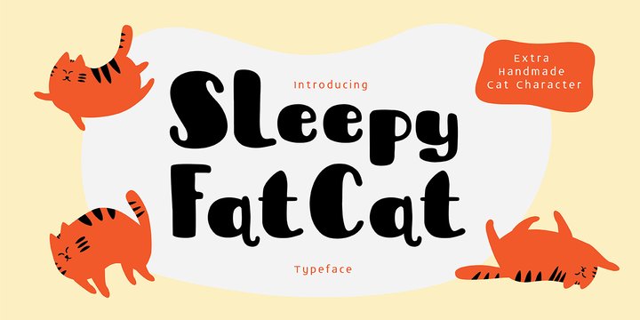 Sleepy Fat Cat font