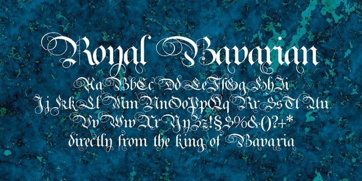Royal Bavarian font