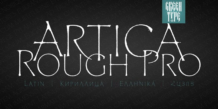 Artica Rough Pro font