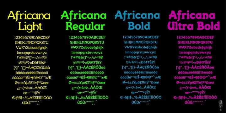 Africana font