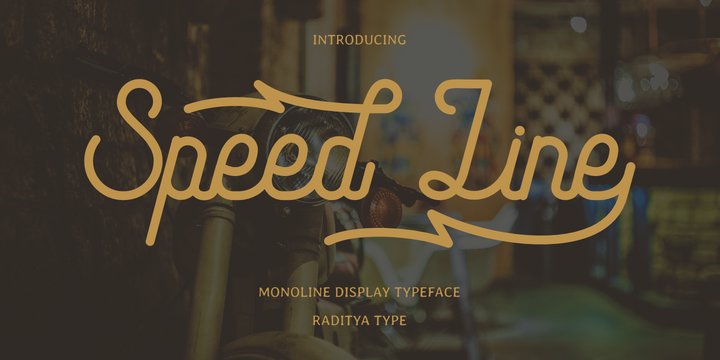 Speed Line font