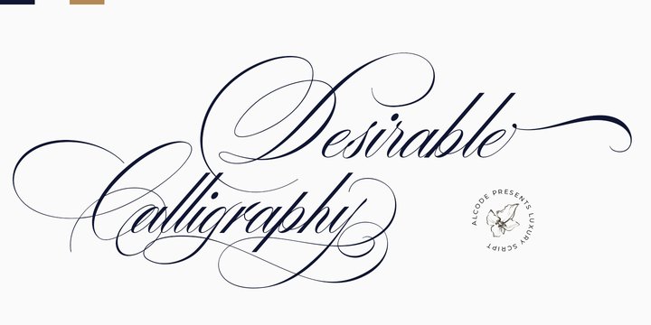 Desirable Calligraphy font