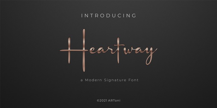 Heartway font
