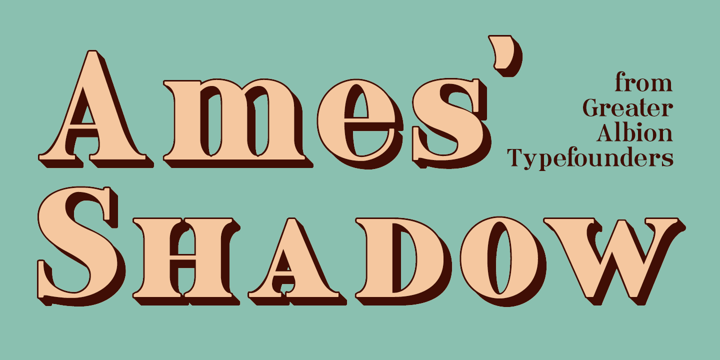 Ames Shadow font