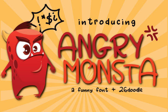Angry Monsta font