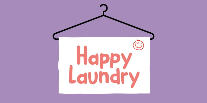 Happy Laundry font