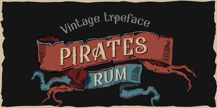 Pirates Rum font