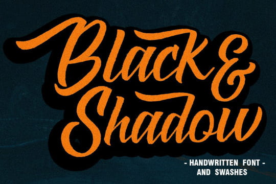 BLACK and SHADOW  font