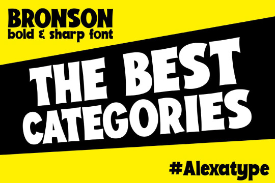 BRONSON - Bold and Sharp font